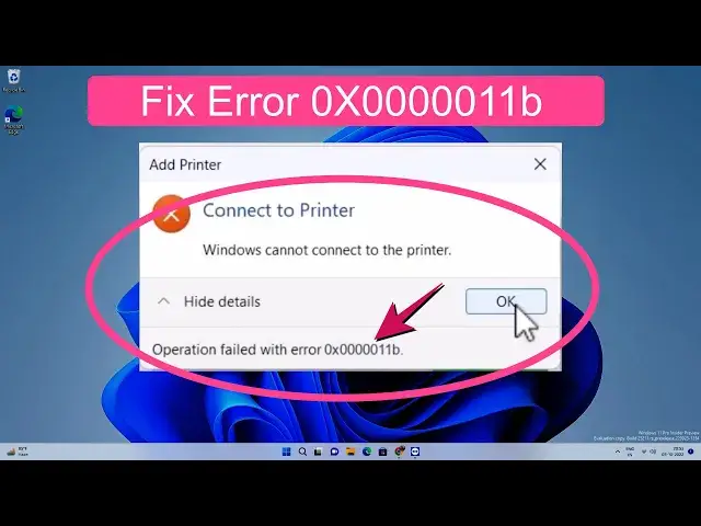 'Video thumbnail for Windows Cannot Connect to the Printer - Error 0x0000011b [Fixed]'