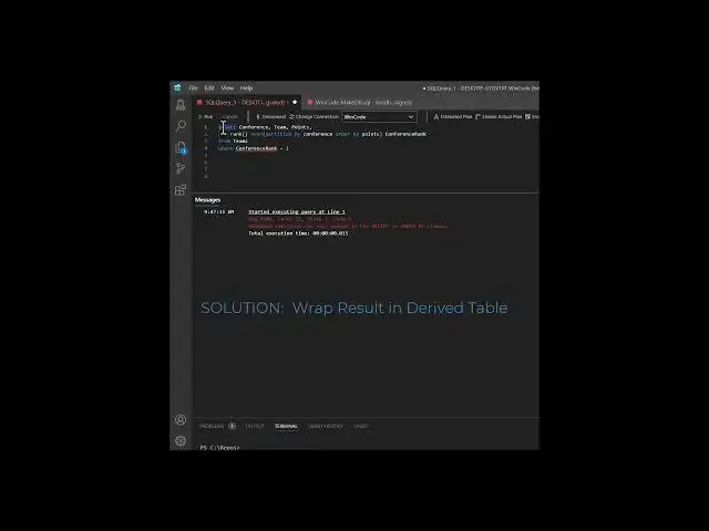 'Video thumbnail for Work Around SQL Limitations using Derived Tables | EssentialSQL'