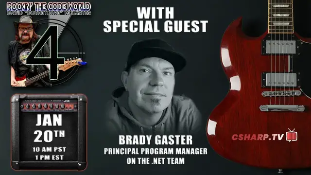 'Video thumbnail for Rockin’ The Code World with @realDotNetDave ft. @bradygaster - Ep. 95'