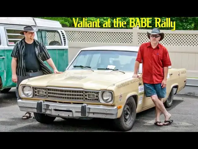 'Video thumbnail for 2011 BABE Rally with a 1973 Plymouth Valiant driven by Team Two Horsemen of the Carpocalypse'