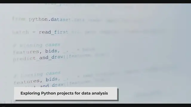 'Video thumbnail for Python Projects for Data Analysis: Unleashing the Power of Python'