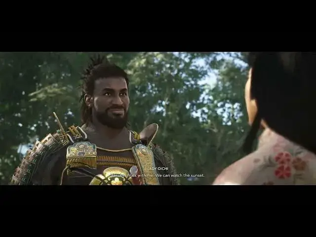 'Video thumbnail for Assassin's Creed Shadows - The Wheel Turns: Fuji-maru Adopted | Yasuke & Lady Oichi Romance Cutscene'