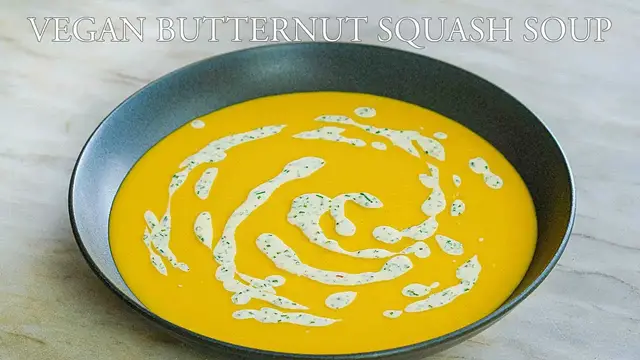 'Video thumbnail for Butternut Squash Soup made Vegan | Savoring Simplicity'