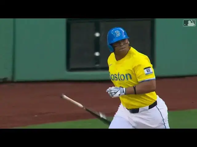 'Video thumbnail for Rafael Devers DRILLS a Three-Run Home Run! | 2nd HR of 2025 | Boston Red Sox | 04/19/2025'