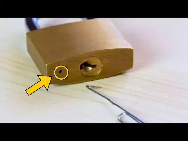 'Video thumbnail for Here's What the Tiny Hole on a Padlock is for'