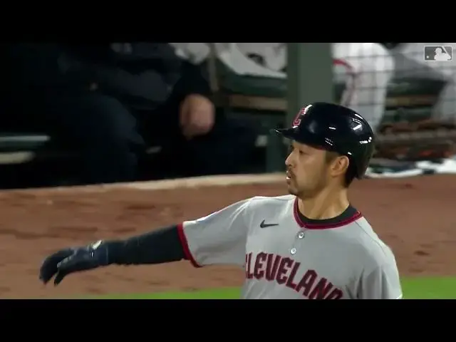 'Video thumbnail for Steven Kwan SMACKS a Two-Run Home Run! | 3rd HR of 2025 | Cleveland Guardians | 04/15/2025'