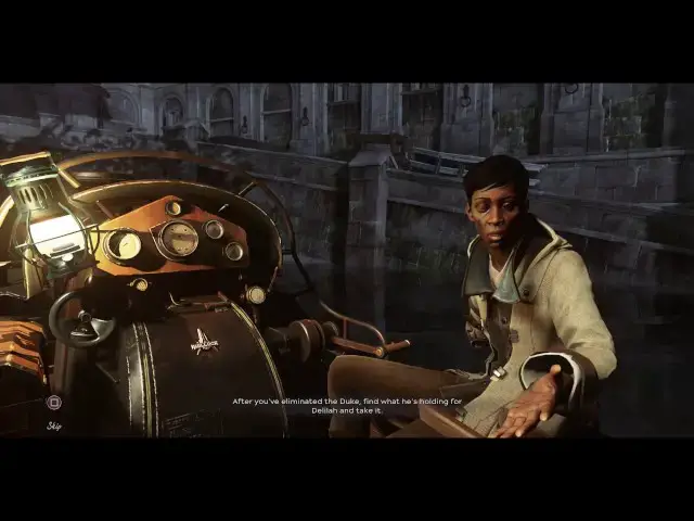 'Video thumbnail for Dishonored 2 - The Grand Palace: Meagan Foster (Look for Duke's Body Double) Dialogue Briefing'
