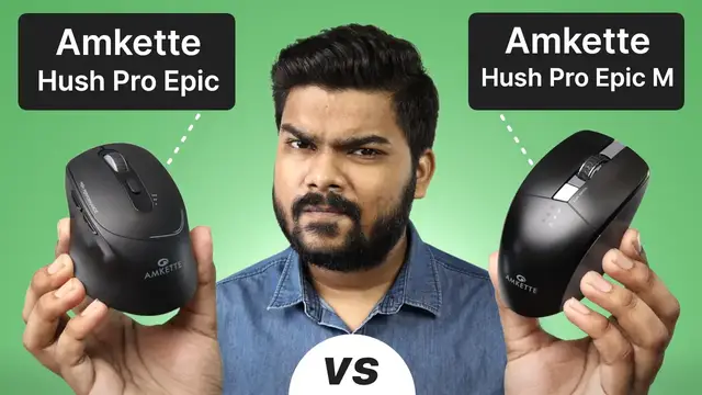 'Video thumbnail for Amkette Hush Pro Epic vs Epic M: Which is Better Wireless Mouse Under ₹1000?'