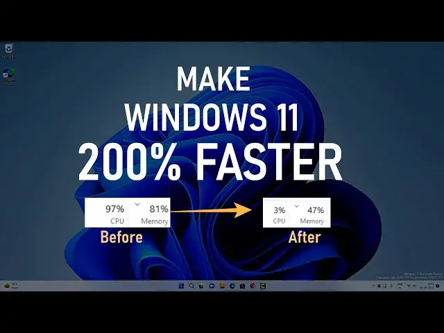 'Video thumbnail for How Make Windows 11 Faster | 200% Faster Windows 11'