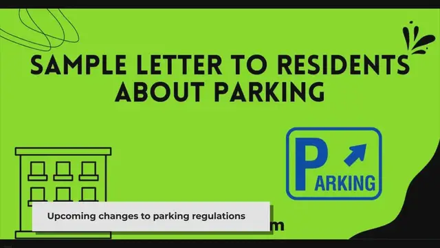 'Video thumbnail for 13 Creative Sample Letter to Residents about Parking'