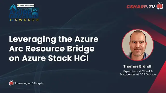 'Video thumbnail for Leveraging the Azure Arc Resource Bridge on Azure Stack HCI'