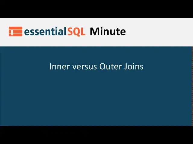 'Video thumbnail for What is the Difference Between an Inner and Outer Join? | Essential SQL'