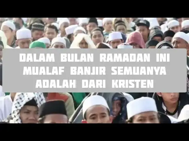 'Video thumbnail for Islam turun Di Indonesia Hanya Propaganda murahan Kristen'