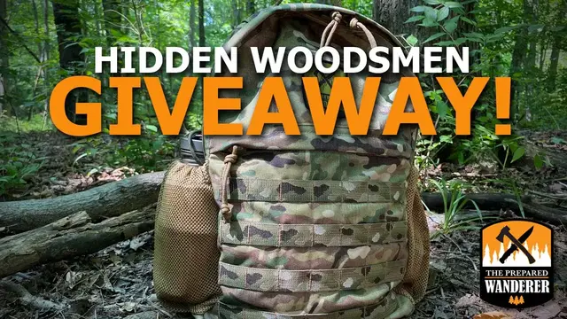 'Video thumbnail for Hidden Woodsmen Giveaway! Dayruck EDC Backpack'