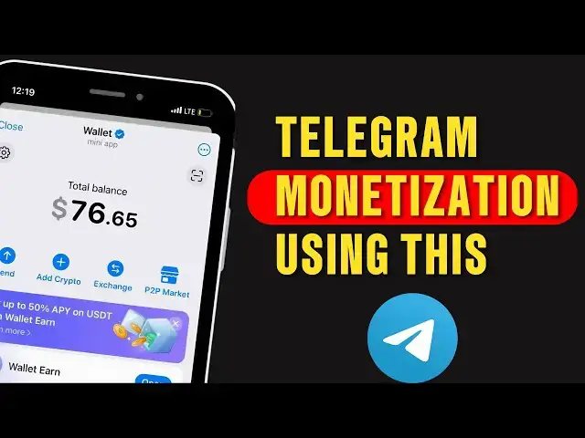 'Video thumbnail for Telegram Monetization: How To APPLY For Telegram Channel Monetization'