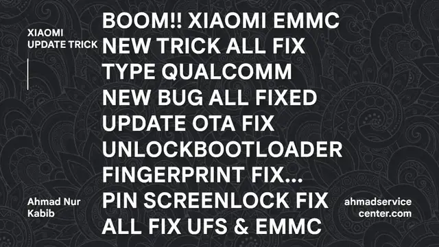 'Video thumbnail for BAHAN PRAKTEK | Xiaomi eMMC only | Unlockbootloader | Update OTA | ALL Working Fix NEW Trick Update!'