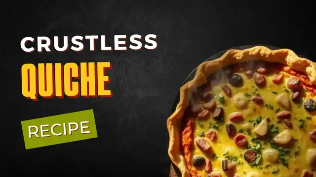 'Video thumbnail for Crustless Quiche Recipe'