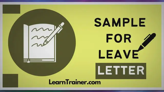 'Video thumbnail for Sample for Leave Letter - LearnTrainer.com'
