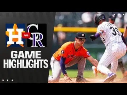 'Video thumbnail for Houston Astros at Colorado Rockies Full-Game Highlights! | 07/03/2025'