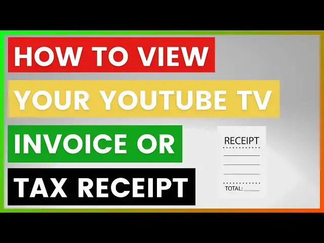 'Video thumbnail for How To View Your YouTube TV Invoice Or Tax Receipt? [in 2025]'