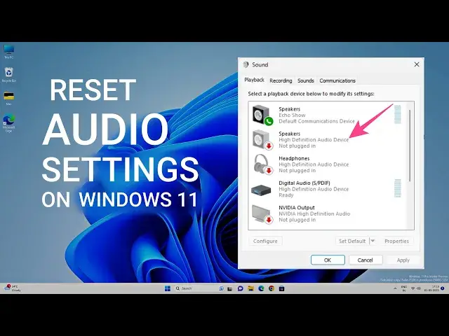 'Video thumbnail for How to Reset Audio Settings in Windows 11 Completely'