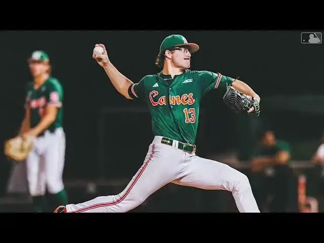 'Video thumbnail for 2025 MLB Draft Preview: Griffin Hugus, RHP, Miami'