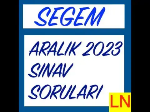 'Video thumbnail for Segem 2023 Aralık Sınav Soruları'