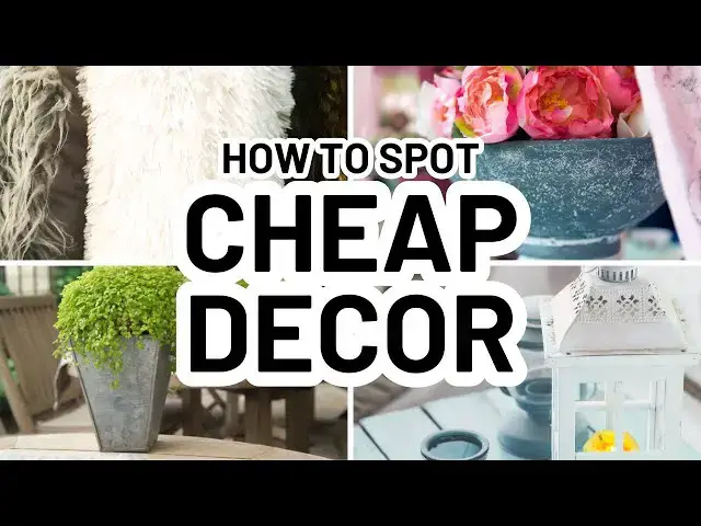 'Video thumbnail for How To Spot CHEAP HOME DECOR (+ 6 Things To Avoid When Shopping For Your Home)'