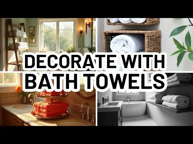 'Video thumbnail for HOW TO DECORATE WITH BATH TOWELS - Home Decorating Ideas'