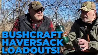 'Video thumbnail for Bushcraft Haversack Load-Out Ideas, What Gear To Carry'