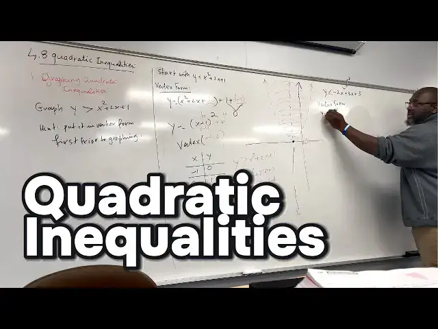 'Video thumbnail for How To Graph Quadratic Inequalities'