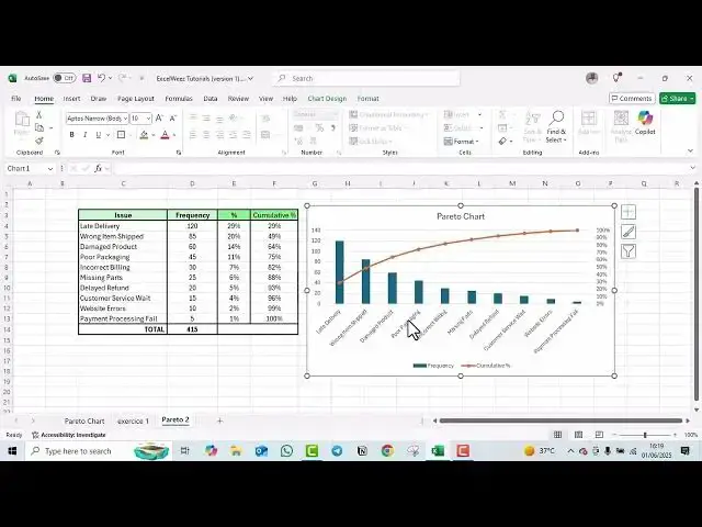 'Video thumbnail for How to Make a Pareto Chart in Excel Super Fast!'