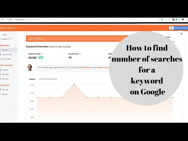 'Video thumbnail for How to find number of searches for a keyword on Google'