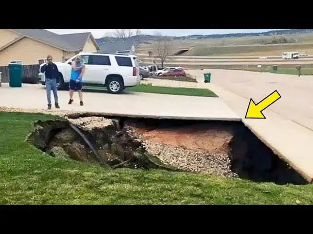 'Video thumbnail for Man Discovers a Hole in His Front Yard, Then He Takes a Look Inside'