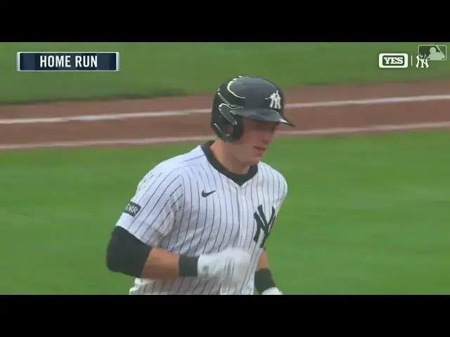 'Video thumbnail for Ben Rice CRANKS a Solo Home Run! | 4th HR of 2025 | New York Yankees | 04/12/2025'