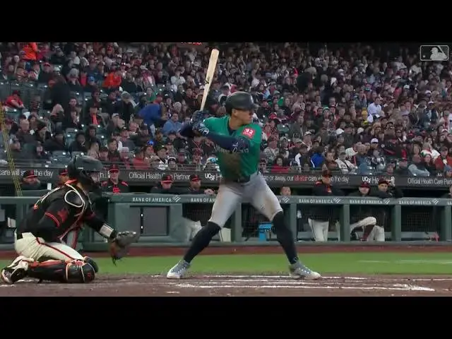 'Video thumbnail for Dylan Moore SLUGS a Solo Home Run! | 2nd HR of 2025 | Seattle Mariners | 04/05/2025'