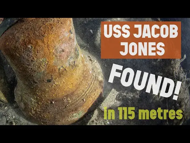 'Video thumbnail for The discovery of USS Jacob Jones (DD-61) - full dive footage'