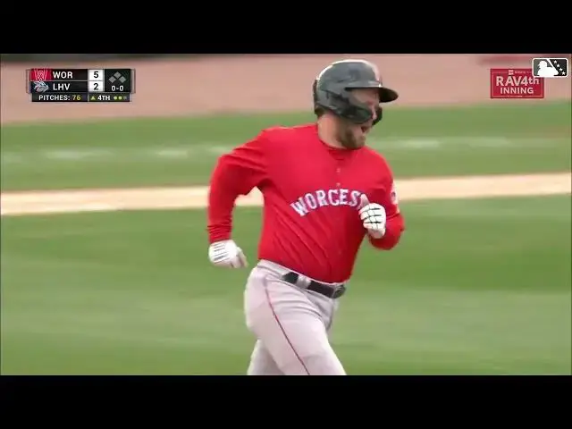 'Video thumbnail for Nathan Hickey LAUNCHES a Two-Run Home Run! | Boston Red Sox Prospect | 03/31/2024'