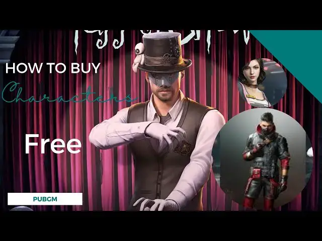 'Video thumbnail for how to get free characters in pbgm | how to purchase characters in pubgm | how to unlock characters'