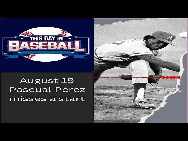 'Video thumbnail for August 19 Pascual Perez misses his Start'