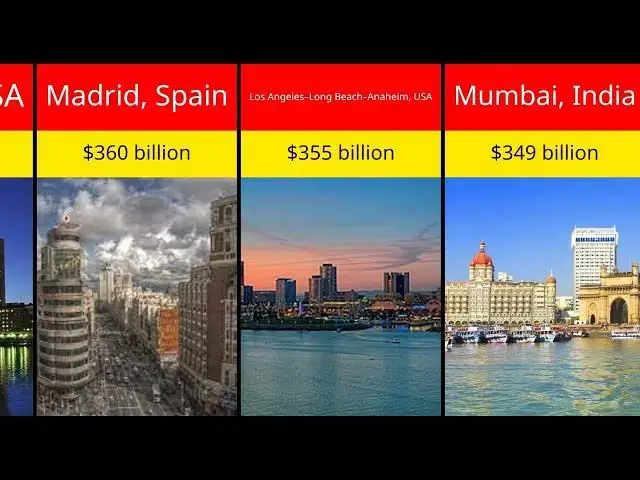'Video thumbnail for Top 25 Richest Cities by GDP in the World 2025! | Comparison For U'