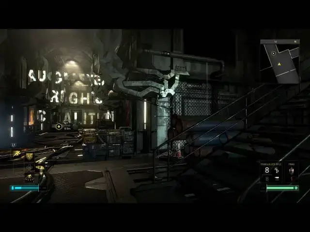 'Video thumbnail for Deus Ex: Mankind Divided - The Rucker Extraction: Enter ARK Territory: Use Elevator, Holosight Loot'