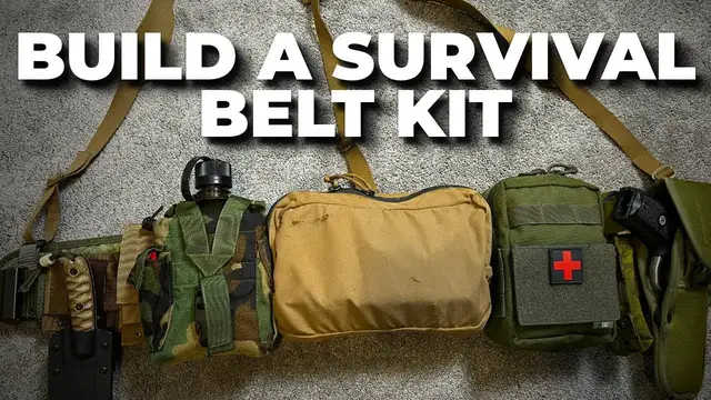 'Video thumbnail for Build A Survival Scout Belt Kit Using Military Surplus'