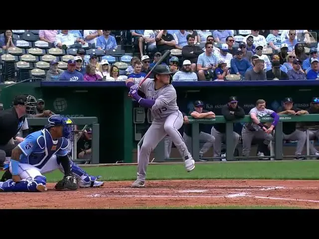 'Video thumbnail for Hunter Goodman SMACKS a Two-Run Home Run! | 4th HR of 2025 | Colorado Rockies | 04/24/2025'