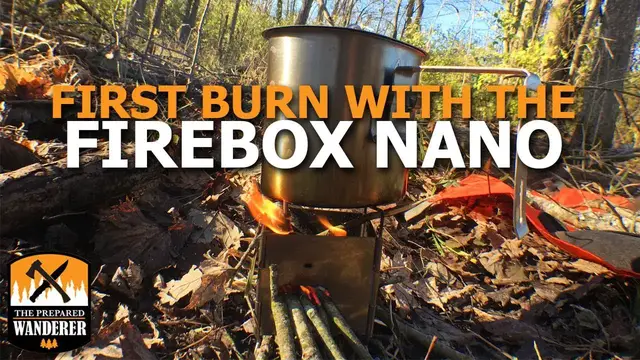'Video thumbnail for First Burn Using The Firebox Nano Stove'