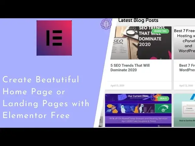 'Video thumbnail for How To Create A Beautiful Home Page With Elementor?'
