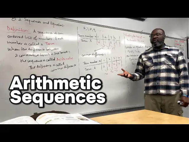 'Video thumbnail for Learn Arithmetic Sequences Fast! Math Made Simple for Pre-Algebra Students'