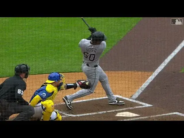 'Video thumbnail for Lenyn Sosa SLUGS a Solo Home Run! | 2nd HR of 2025 | Chicago White Sox | 04/24/2025'